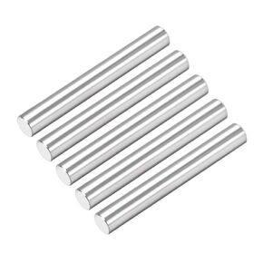 uxcell 5Pcs 6mm X 45mm Dowel Pin 304 Stainless Steel Cylindrical Shelf Support Pin Fasten Elements Silver Tone