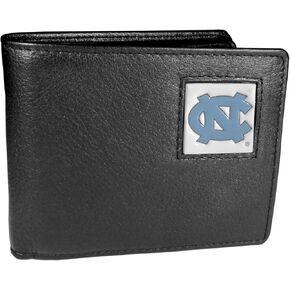 NCAA Siskiyou Sports Mens North Carolina Tar Heels Leather Bi-fold Wallet One Size Black