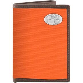 NCAA Clemson Tigers Nylon Trifold Concho Wallet