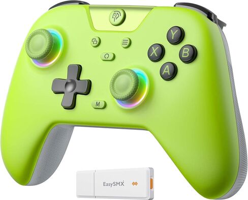 EasySMX X05 2.4g Wireless Controller for PC/iPhone/Android/Switch & Steam Deck- Bluetooth Controller Gamepad with Hall Effect Joysticks and Trigger,Turbo,Rumble Vibration and RGB Lighting in Saudi Arabia
