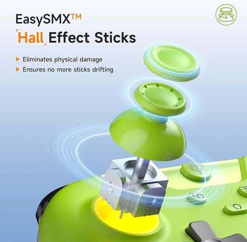 EasySMX X05 2.4g Wireless Controller for PC/iPhone/Android/Switch & Steam Deck- Bluetooth Controller Gamepad with Hall Effect Joysticks and Trigger,Turbo,Rumble Vibration and RGB Lighting in Saudi Arabia