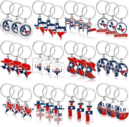 24 Pcs Texas Metal Keychain Texas Gifts and Souvenirs Lone Star State Map Shaped Texas Keychain God Bless Texas Souvenirs in Saudi Arabia