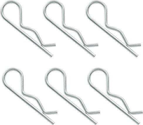 Uenhoy 6 Pcs Cotter Pins M3.5x75mm Heavy Duty R-Clips for Hitch Pin Lock System Trailer Tractor Mower, Hitch Pins Clips Spring Clip Hair Pins Spring Fastener in Saudi Arabia