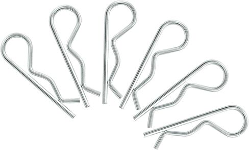 Uenhoy 6 Pcs Cotter Pins M3.5x75mm Heavy Duty R-Clips for Hitch Pin Lock System Trailer Tractor Mower, Hitch Pins Clips Spring Clip Hair Pins Spring Fastener in Saudi Arabia