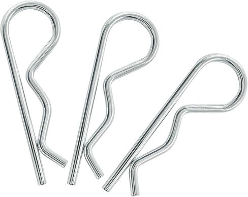 Uenhoy 6 Pcs Cotter Pins M3.5x75mm Heavy Duty R-Clips for Hitch Pin Lock System Trailer Tractor Mower, Hitch Pins Clips Spring Clip Hair Pins Spring Fastener in Saudi Arabia