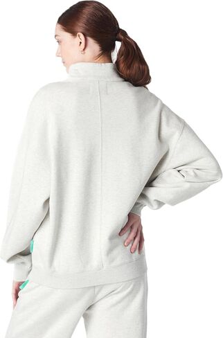 Future Planet Womens Saturn Premium 1/4 Zip Fleece Lined Soft Cotton Pullover Sweatshirt Loose Fit in Saudi Arabia