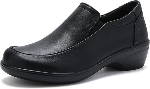 Women's Classic Loafers Leather Slip-ons Chunky Platform Penny Shoes in Saudi Arabia