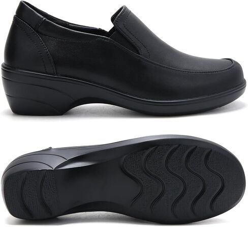 Women's Classic Loafers Leather Slip-ons Chunky Platform Penny Shoes in Saudi Arabia