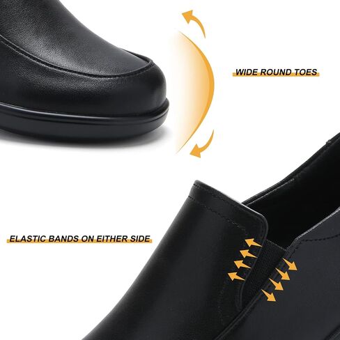 Women's Classic Loafers Leather Slip-ons Chunky Platform Penny Shoes in Saudi Arabia