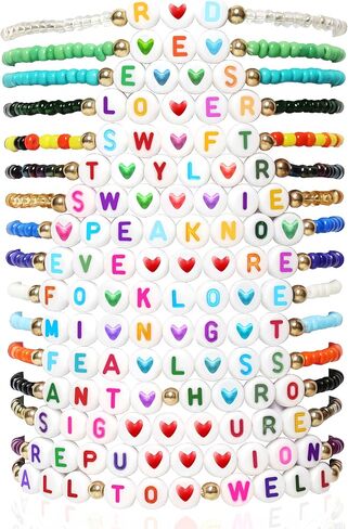 14PCS Bracelets for Women, Colorful Friendship Bracelets, Stackable Beaded Bracelets, Clay Bead Bracelets Heishi Surfer Bracelets Cute Bracelets for Concert Beach Vacaiton Gift in Saudi Arabia