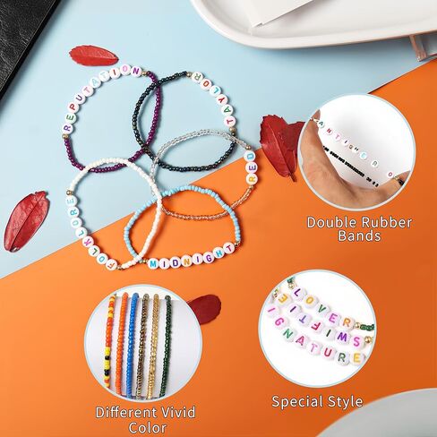 14PCS Bracelets for Women, Colorful Friendship Bracelets, Stackable Beaded Bracelets, Clay Bead Bracelets Heishi Surfer Bracelets Cute Bracelets for Concert Beach Vacaiton Gift in Saudi Arabia