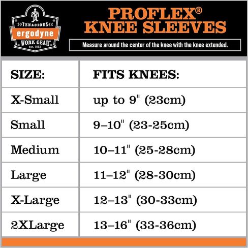 Ergodyne ProFlex 620 Knee Sleeve, Black, Small in Saudi Arabia