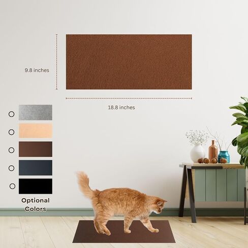 Cat Scratch Mat (Grey, 5-Pack, 9.8''*18.8''), Furniture Protector from Cats Scratching, Strong Self-Adhesive Backing for Easy and Sturdy Application, Versatile for Cat Trees, Posts, and Beds in Saudi Arabia
