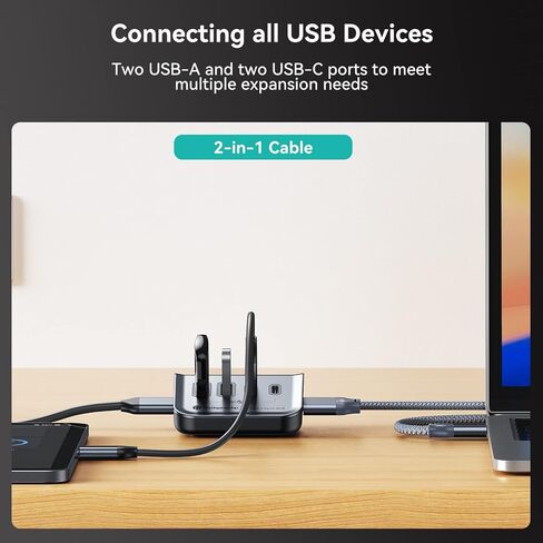 Yottamaster USB Hub with SD Card Reader, Triangle Desktop USB3.0 Hub with 3 USB A 3.0 Ports, TF & SD card reader with 1.64ft Cable for PC, Laptop (Not Support Charging) in Saudi Arabia