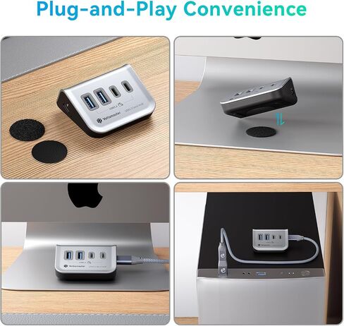 Yottamaster USB Hub with SD Card Reader, Triangle Desktop USB3.0 Hub with 3 USB A 3.0 Ports, TF & SD card reader with 1.64ft Cable for PC, Laptop (Not Support Charging) in Saudi Arabia