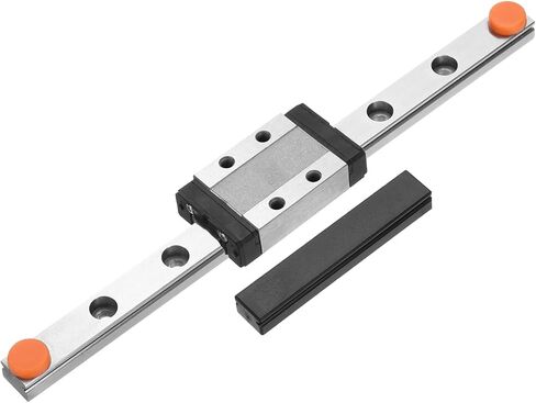 uxcell MGN9 150mm Linear Guide Rail with MGN9C Sliding Carriage Block and Plastic Mini MGN12 Linear Guide for DIY 3D Printers and CNC Machine, Black in Saudi Arabia