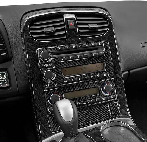 Car Center Control Storage Seat Heating Button Sticker Decal Carbon Fiber Interior Trim Cover for Chevrolet Corvette C6 Z06 / C6 ZR1 / C6 Grand Sport 2005-2013 Accessories in Saudi Arabia