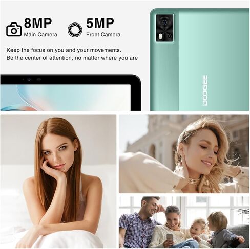 DOOGEE 2024 Latest 10.1 Inch Tablet with Octa-Core Processor, T10E Android 13 Tablet with 9GB+128GB/Expand 1TB, 5G/2.4G WiFi, Bluetooth 5.0, 6580mAh Battery, TÜV Eye Bluelight, Dual Speakers, Black in Saudi Arabia