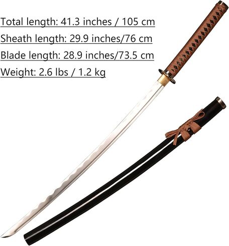 سيف هيمورا كينشين سيف كاتانا الأنمي سيف كاتانا الياباني الحاد الحقيقي شفرة عكسية 41 بوصة in Kuwait