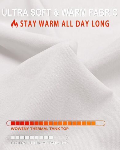 WOWENY قميص بدون أكمام من الصوف الحراري للنساء بياقة على شكل V بدون أكمام قميص قصير بطبقة أساسية دافئة سترة كامي ملابس داخلية in Kuwait
