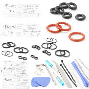 O Ring Repair Kit for Manual De'Longhi ECP3630 ECP3420 ECP3220 Bar Pump Espresso Cappuccino Coffee Machine, to Solve The Problem of Water and Tube Leaks