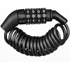 قفل كابل دراجة أندي أوركيد، أقفال أمان صغيرة قابلة لإعادة الضبط مكونة من 4 أرقام، قفل كابل فولاذي قابل للحمل للدراجات الجبلية، دراجة الطريق، دراجة كهربائية، سكوتر للأطفال in Kuwait