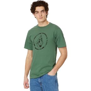 Volcom Men's Crisp Stone Short Sleeve Tee, Black