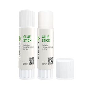 Creality Official 3D Printer Adhesive Glue, Enhanced Adhesion Reduces Warping for Filament on Build Plate, Easy to Clean and Safe PVP Solid 3D Printer Glue Stick for PLA/ABS/PETG/PC/PA/TPU, 2 Pack