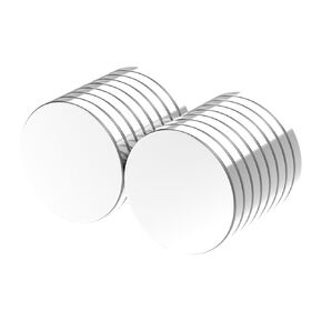 N35 Super Strong Neodymium Disc Magnets, 1.00" D x 1/8" H - 16 Pack, Powerful Rare Earth Magnets Heavy Duty Metal Neodymium Magnet for Fridge Kitchen DIY Craft and Office Science