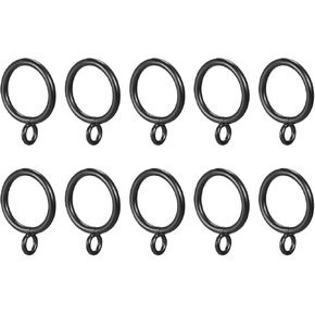 25mm Inner Diameter Curtain Rings - 24Pack - Good for Curtains and Rods - Curtain Drape Sliding Eyelet Rings - Silver