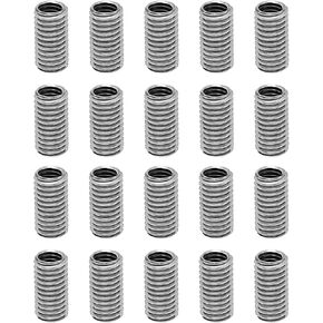 The Lord of the Tools 20Pcs Thread Insert M8 to M6 304 Stainless Steel Thread Repair Insert Male and Female Reducing Nuts Thread Repair Sleeve Pipe for Steam Turbines