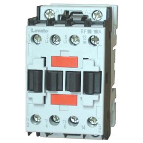Lovato BF0910A23060 3 pole Contactor, 9 AMP, 5 H.P. @ 460 volt 3 Phase with 230v50/60Hz AC coil