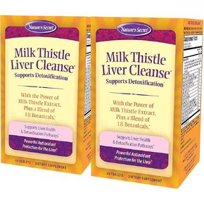 Nature's Secret Milk Thistle Liver Cleanse 60 Tablets (Pack of 2)