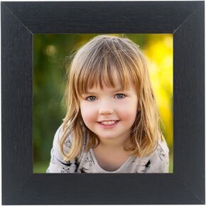 LTYHHK 3x3 Picture Frames Solid Wood 3x3 inch Square Poster Frame for Wall 3x3 inch Photo Frames Family Black (HB33)