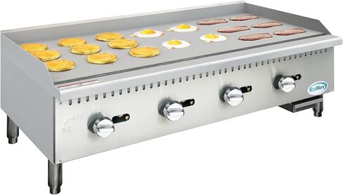 KoolMore 18 in. Natural Gas 1-Burner Griddle with 30,000 BTU in Stainless-Steel, ETL Listed (KM-GG1-18M) in Kuwait