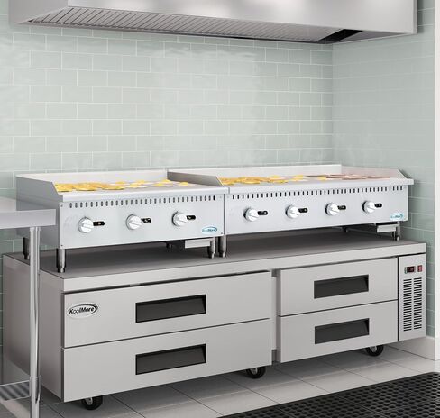KoolMore 18 in. Natural Gas 1-Burner Griddle with 30,000 BTU in Stainless-Steel, ETL Listed (KM-GG1-18M) in Kuwait
