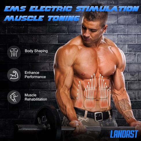 FDA Cleared - MHD TENS Muscle Stimulator - Dual TENS & PMS Functions, 12 Programs for Easy Abs Muscle Stimulation and Activation, Home Gym Use in Saudi Arabia