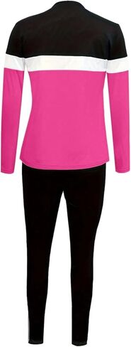 طقم ملابس نسائية مكونة من قطعتين من LovelyWholesale بأكمام طويلة وسروال، بدلة رياضية ذات ألوان متعددة in Kuwait