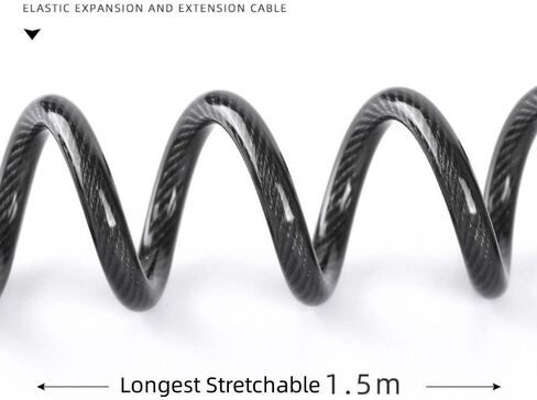 قفل كابل دراجة أندي أوركيد، أقفال أمان صغيرة قابلة لإعادة الضبط مكونة من 4 أرقام، قفل كابل فولاذي قابل للحمل للدراجات الجبلية، دراجة الطريق، دراجة كهربائية، سكوتر للأطفال in Kuwait