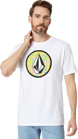 Volcom Men's Crisp Stone Short Sleeve Tee, Black in Saudi Arabia