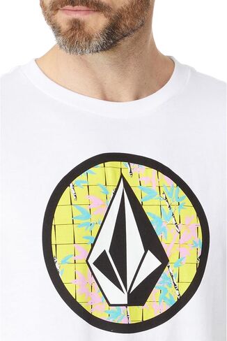 Volcom Men's Crisp Stone Short Sleeve Tee, Black in Saudi Arabia