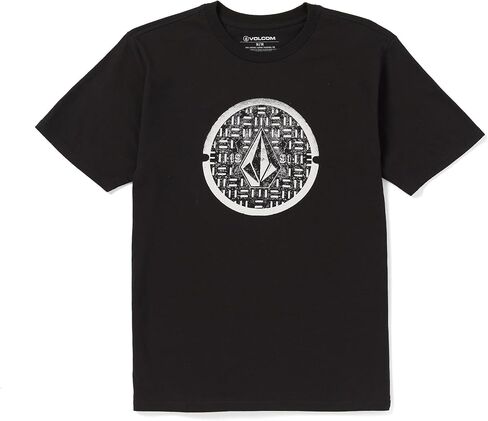 Volcom Men's Crisp Stone Short Sleeve Tee, Black in Saudi Arabia