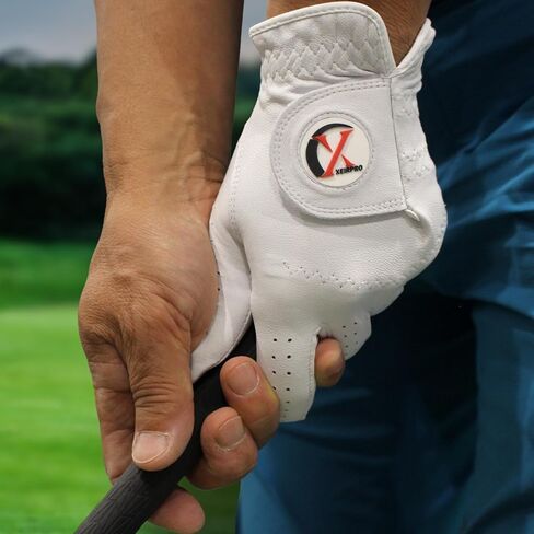 Men's Golf Gloves Value 4 Pack | 100% Finest AA Cabretta Leather | Breathable and Durable Golf Gloves for Men | White Golf Gloves Worn On Both Left and Right Handed Golfers in Saudi Arabia