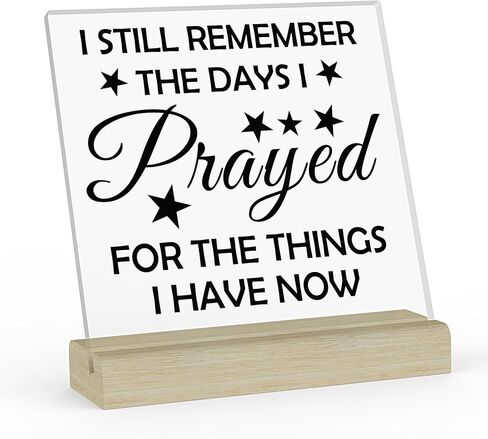 Christian Sunflower Gifts Clear Desk Decorative Sign Bible Verses Gift Inspirational Scripture Gift Religious Gifts Baptism Gifts Birthday Christmas Gift Christian Acrylic Plaque with Wooden Stand in Saudi Arabia