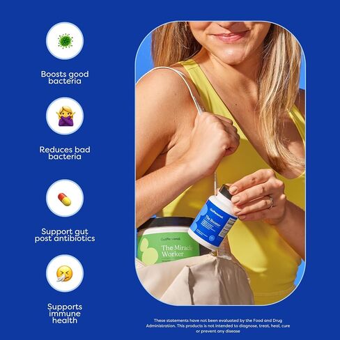 The Booster Targeted Probiotic for Gut Health: Support The Immune System with 5 Billion CFU Saccharomyces Boulardii, Capsules, 30 Servings in Saudi Arabia