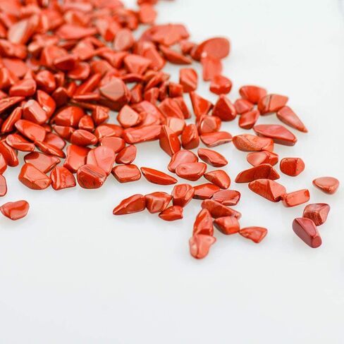 1LB الأحمر جاسبر هبط رقائق الحجر سحقت كريستال الكوارتز أحجار غير منتظمة الشكل للمنزل ديكور الحجارة المزهريات النباتات العصارة الصبار 1 رطل (حوالي 460 جرام) in Saudi Arabia