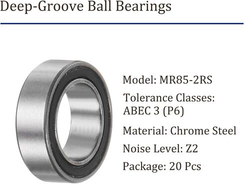 20pcs MR74-2RS Deep-Groove Ball Bearings - [4mm Bore x 7mm OD x 2.5mm Thickness] Double Rubber Sealed Bearings for Machine Tools Use, P6 (ABEC 3) in Saudi Arabia