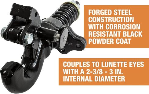 Buyers Products BP760A 30 Ton Capacity Forged Swivel Type Pintle Hook , Black in Saudi Arabia