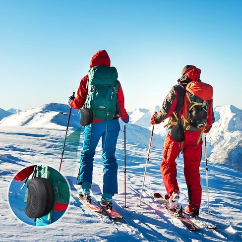 قطعتان من نظارات التزلج على الجليد في فصل الشتاء على الجليد حافظة نظارات واقية بسحاب حافظة نظارات السباحة الثلجية صندوق تخزين مع 6 قطع مناديل مبللة للنظارات لحمل معظم النظارات الرياضية in Kuwait