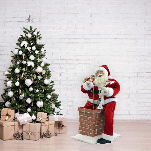 Fraser Hill Farm 48-in. Santa Claus in The Chimney in Saudi Arabia
